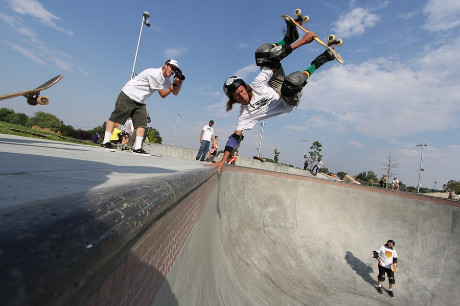men skating